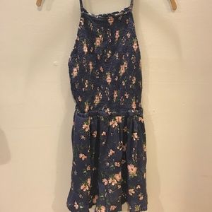 American Eagle Blue Floral Romper